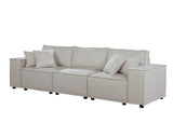 Annabel Sofa in Beige Linen | Home Elegance USA