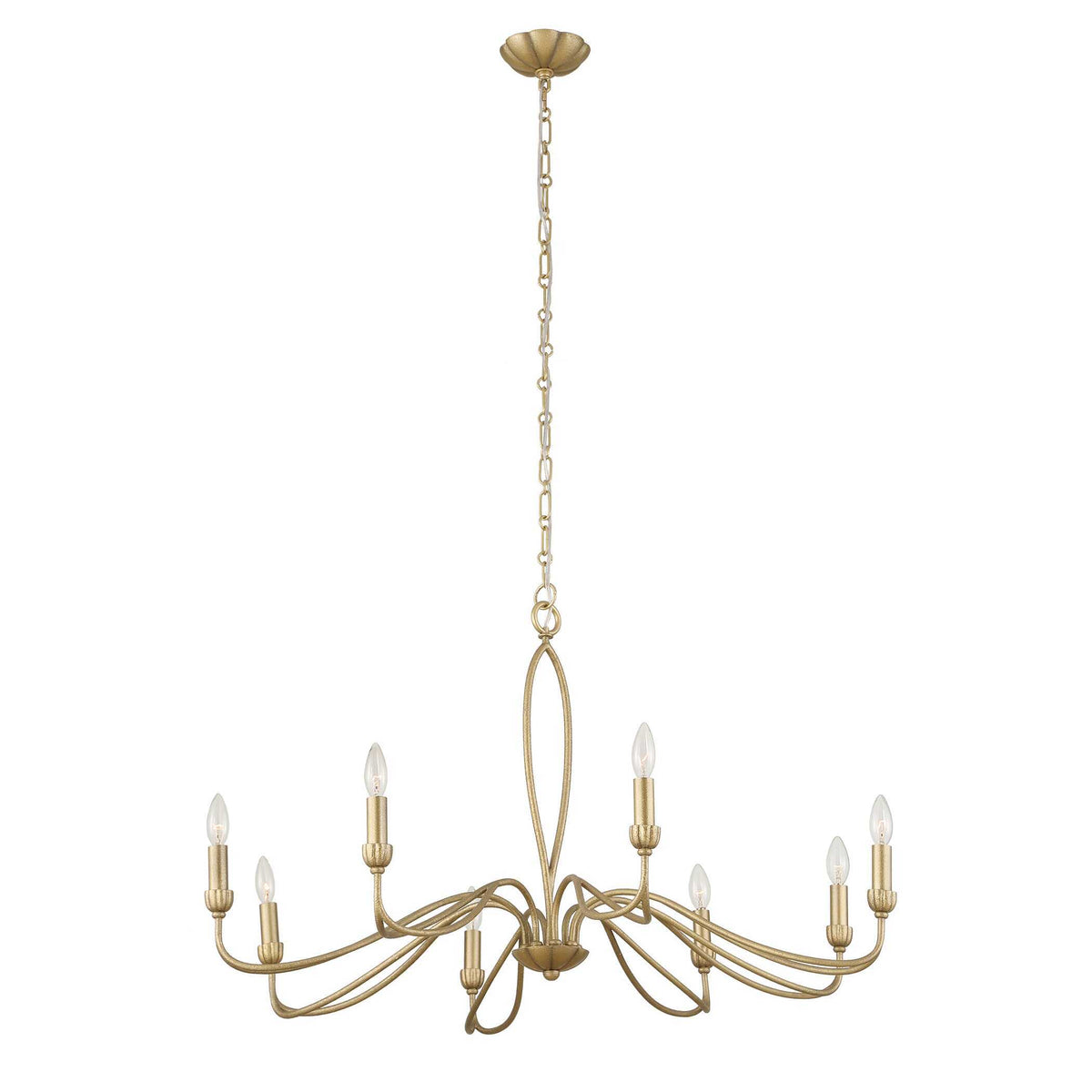 Corella 8 Light Chandelier - Gold by Uttermost - View 8