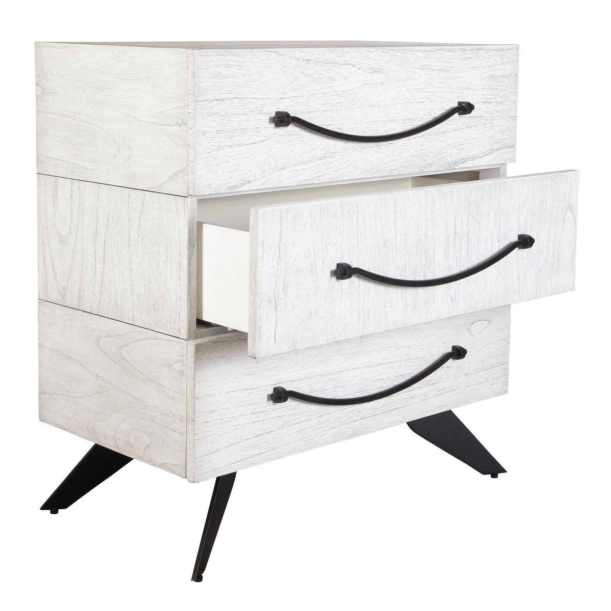 Vivi 3 Drawer Chest - White by Uttermost - View 4