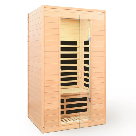 Hemlock Two-Person Far Infrared Roof Embedded Sauna with Bluetooth & LED Lighting - sold by Home Elegance USA