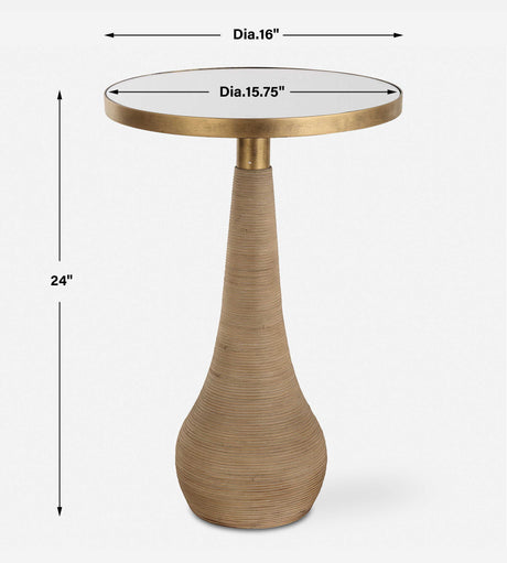 Terra Brass Accent Table - Bronze by Uttermost - View 6