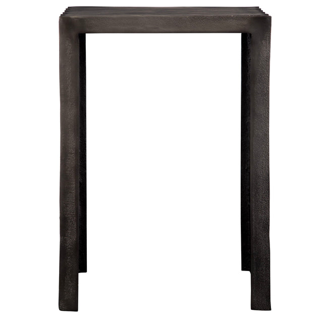 In The Groove Aluminum Accent Table - Black by Uttermost - View 1