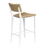Calbas Outdoor Bar Stool White / Woodtone - White / Light Brown by Uttermost - View 8