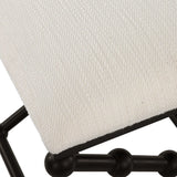 Iron Drops Small Bench - White / Black by Uttermost - View 6