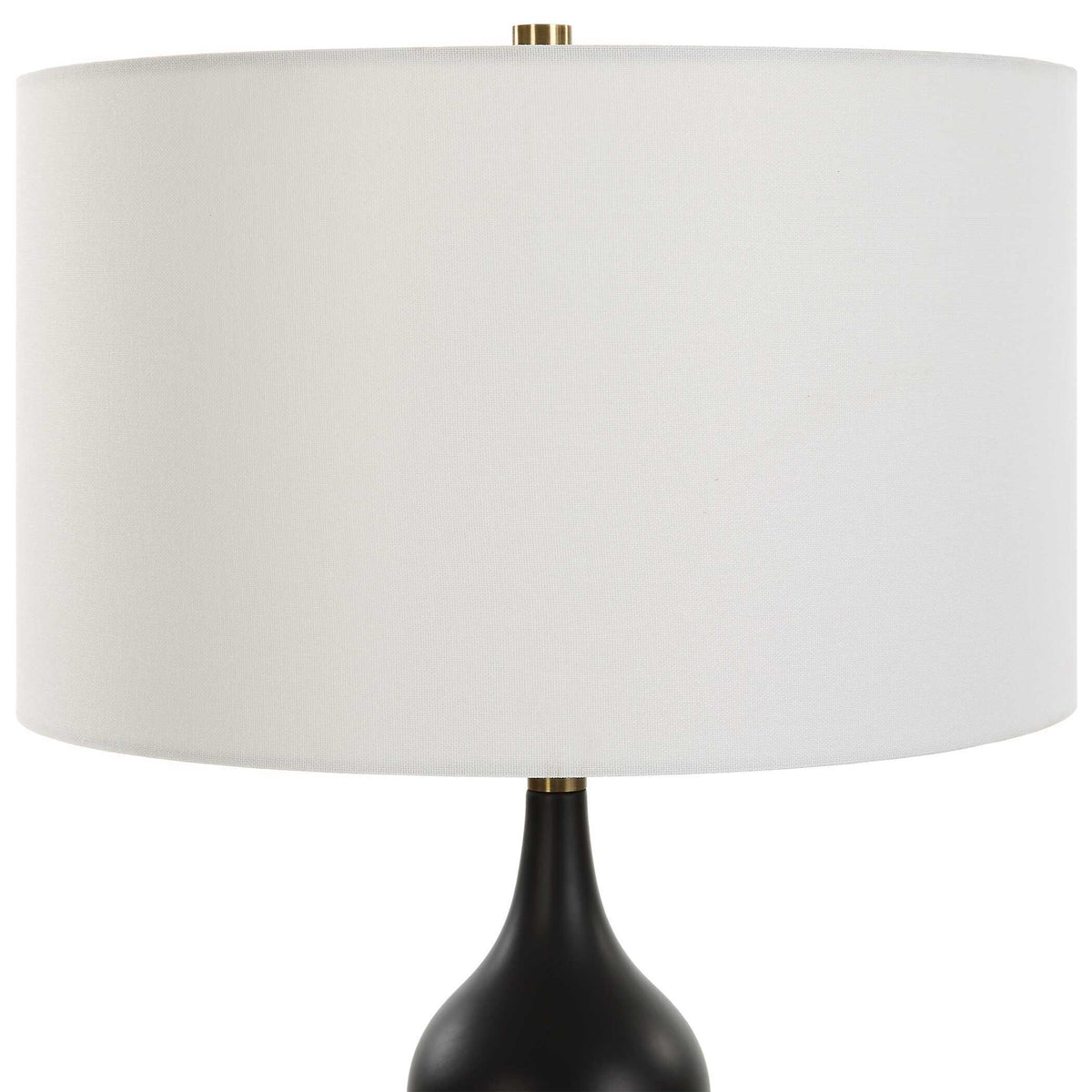 Caviar Table Lamp - Black / White by Uttermost - View 5