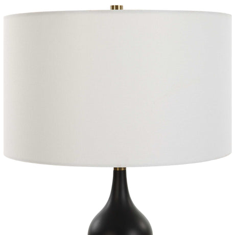 Caviar Table Lamp - Black / White by Uttermost - View 5