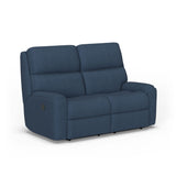Rio Transitional Fabric Power Reclining Loveseat | Flexsteel