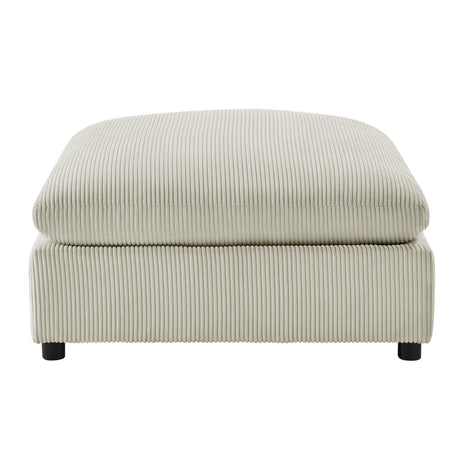 Chelsea Modular 6-Piece Sectional in Beige with Plush Polyester Upholstery - sold by Home Elegance USA