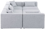 Cube - Modular Sectional 6 Piece - Gray - Fabric - 630Grey - Sec6C - Home Elegance USA - 5