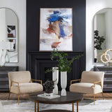 Subtle Nuances Framed Abstract Art - Blue by Uttermost - View 2