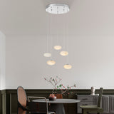 Spanish Alabaster Round Chandelier // Chrome  | Finesse - Home Elegance USA