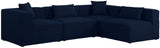 Cube - Modular Sectional 4 Piece - Navy - 630Navy - Sec4B - Home Elegance USA - 4