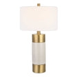 Adelia Ivory & Brass Table Lamp - Yellow by Uttermost - View 1