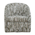 Mari Boucle Swivel Chair - Green / White by Uttermost - View 1