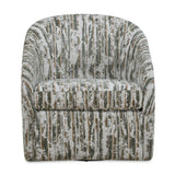 Mari Boucle Swivel Chair - Green / White by Uttermost - View 1