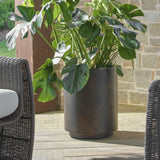 Volcan Outdoor Planters (Set of 2) Matte Bronze - Black by Uttermost - View 3