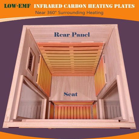Home dry infrared  sauna  red light 1person - sold by Home Elegance USA