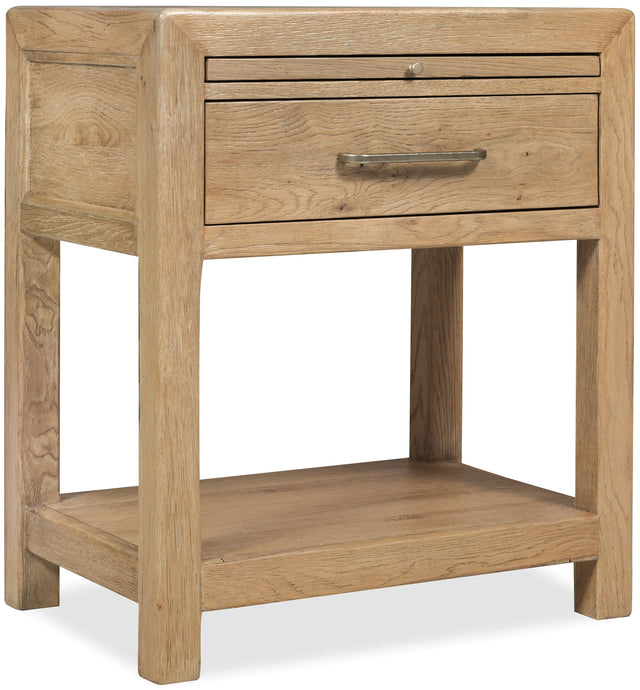 Driftwood One-Drawer Nightstand Buckboard - Light Brown by Hooker Furniture - View 1