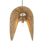 Bend 1 Light Raffia Pendant - Light Brown by Uttermost - View 6
