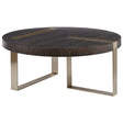 Converge Round Coffee Table - Black / Silver by Uttermost - View 1