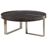 Converge Round Coffee Table - Black / Silver by Uttermost - View 1