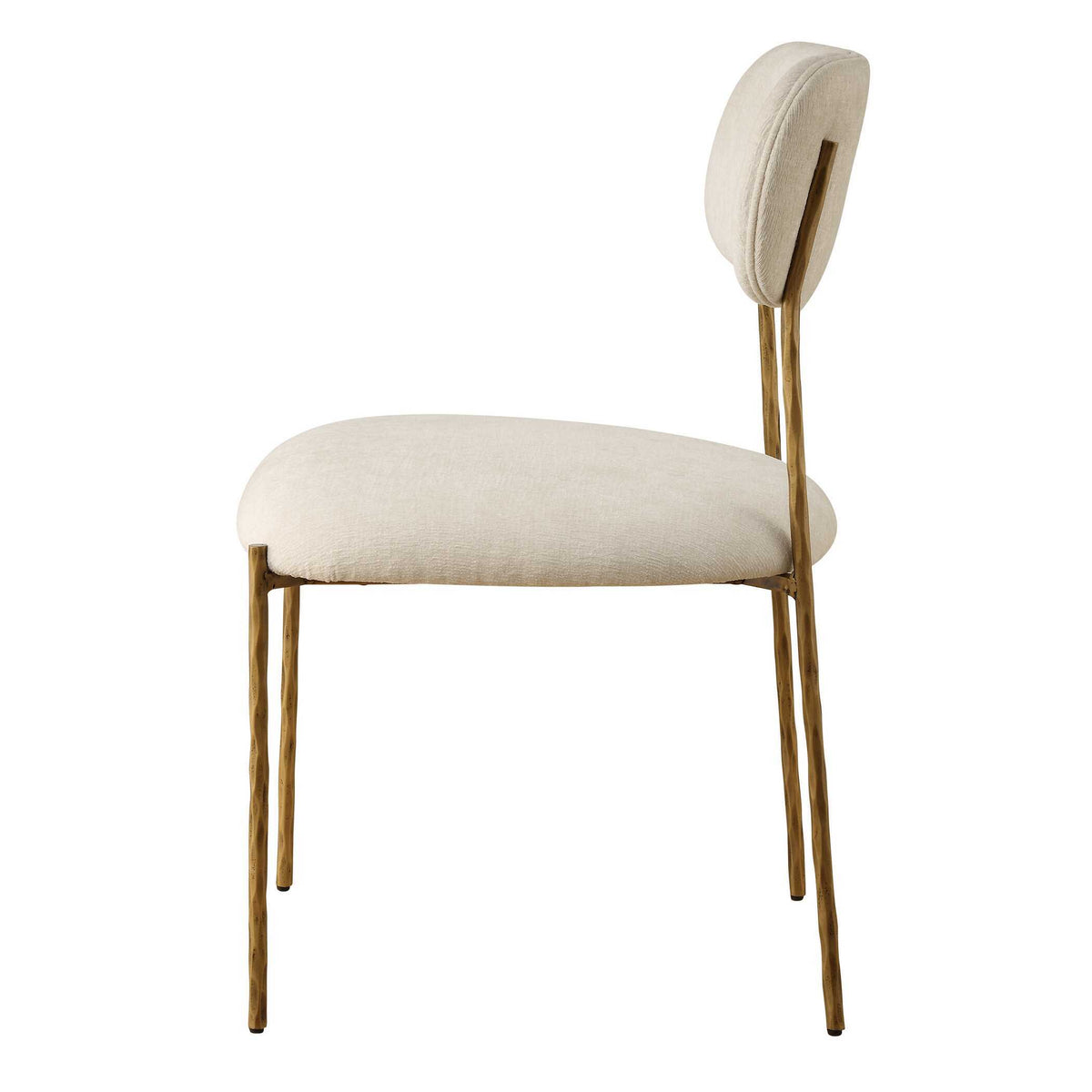 Capture Dining Chair (Set of 2) Gold / White - White / Gold by Uttermost - View 5