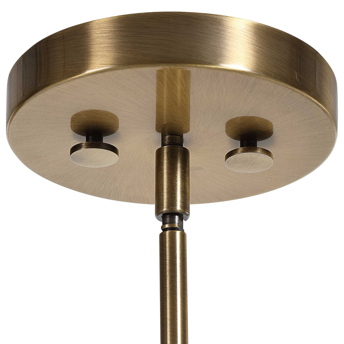 Imbuto Funnel Glass 1 Light Pendant White & Gold - White / Yellow by Uttermost - View 7