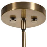 Imbuto Funnel Glass 1 Light Pendant White & Gold - White / Yellow by Uttermost - View 7