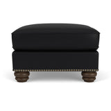 Bexley Leather Ottoman, Nailhead Trim | Flexsteel