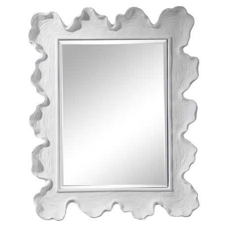 Sea Coral Coastal Mirror - Silver / White by Uttermost - View 1