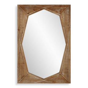 Marquise Wood Mirror Natural - Light Brown by Uttermost - View 1
