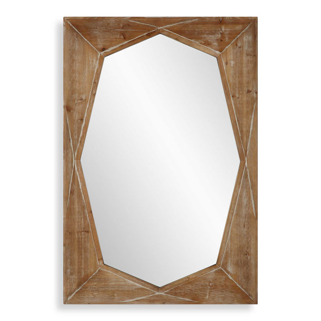 Marquise Wood Mirror Natural - Light Brown by Uttermost - View 1