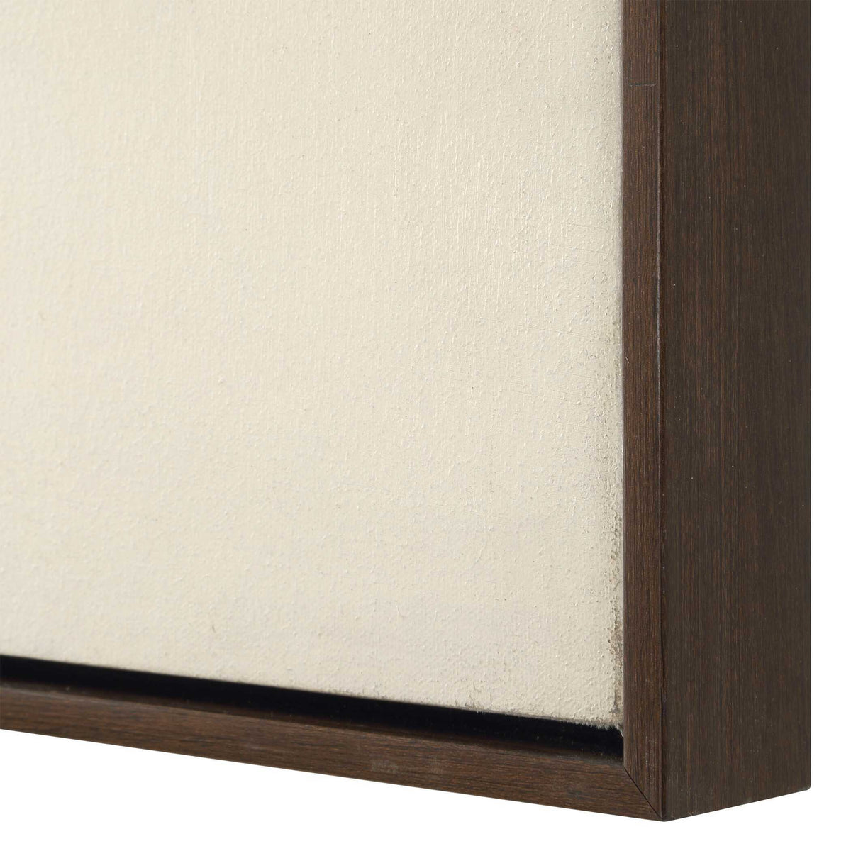 Smoke Break Hand Painted Modern Art (Set of 3) Black / Gray / Orange / Woodtone / Yellow - Light Brown / Beige by Uttermost - View 6