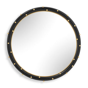 Helia Round Mirror - Black by Uttermost - View 1