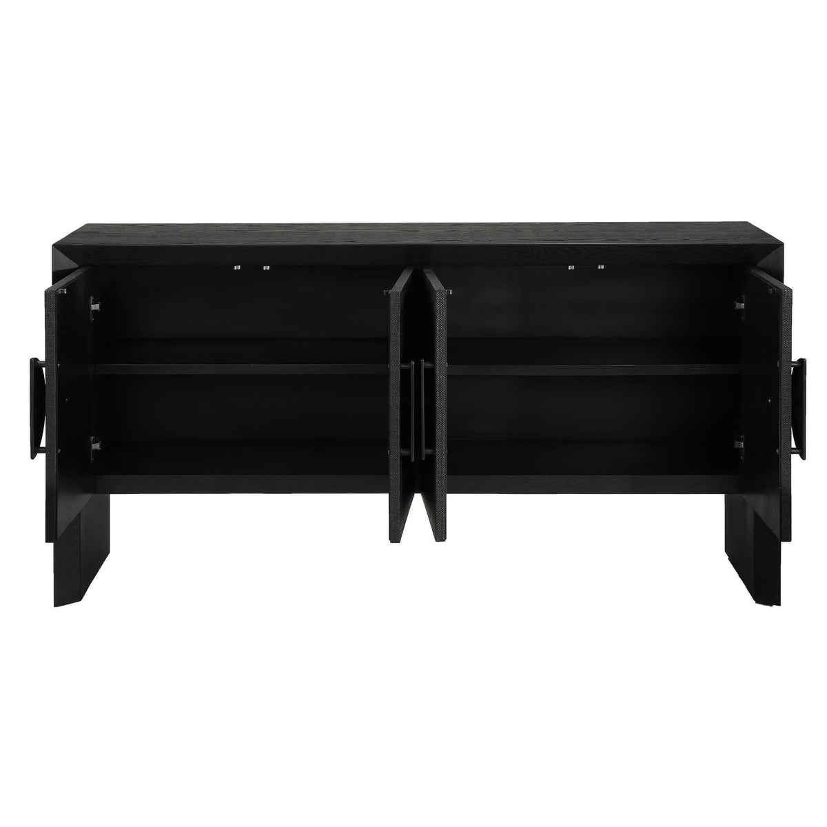 Williams 4 Door Cabinet - Black by Uttermost - View 10