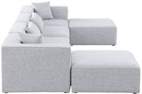 Cube - Modular Sectional 6 Piece - Gray - Fabric - Modern & Contemporary - 630Grey - Sec6B - Home Elegance USA - 4