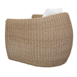 Tropic Golden Flax Outdoor Lounge Chair - Light Brown / White by Uttermost - View 9