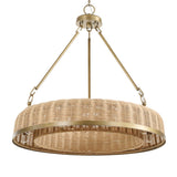 Ladakh 9 Light Round Wicker Pendant - Gold by Uttermost - View 5