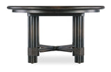 Retreat Pole Rattan Round Dining Table With 1-20" Leaf - Dark Brown / Black by Hooker Furniture - View 5