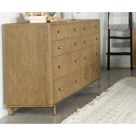 Stevie Sand Wash Rectangular 8-drawer Dresser