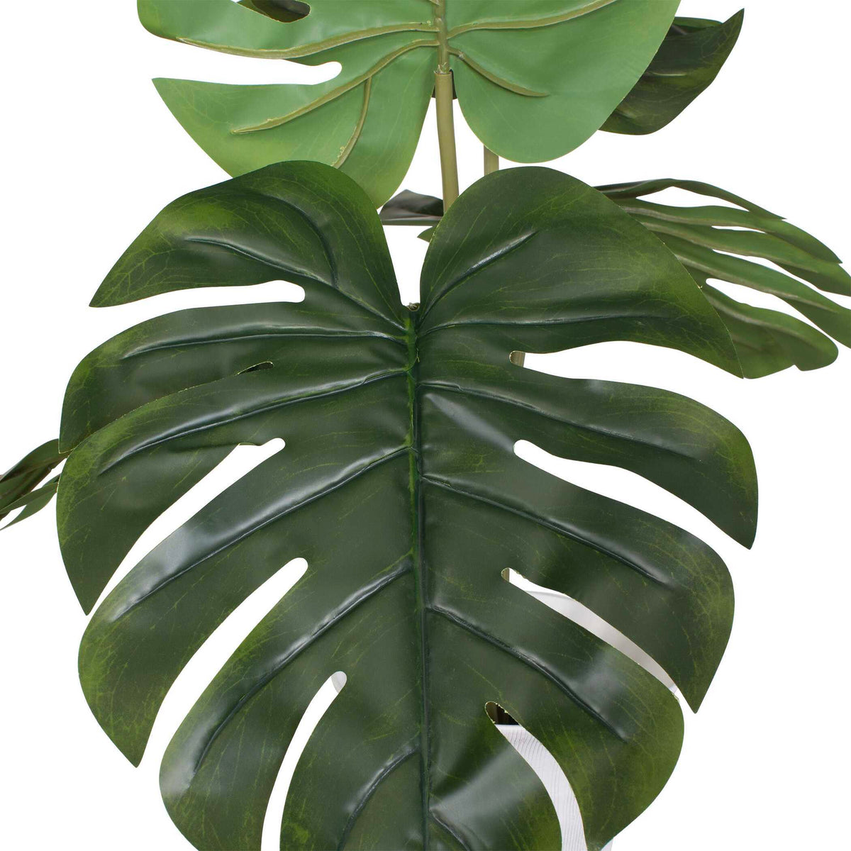 Muse Monstera Vase Centerpiece - Green / White by Uttermost - View 6
