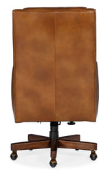 Wright Executive Swivel Tilt Chair - Light Brown by Hooker Furniture - View 3