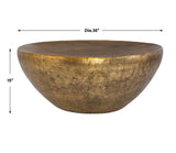 Gilded Dome Coffee Table - Gold by Uttermost - View 7