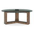 Ignis Round Glass Coffee Table Brown / Woodtone - Dark Brown by Uttermost - View 1