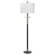 Maud Floor Lamp Aged Black - Black / White by Uttermost - View 1