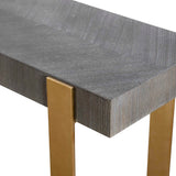 Kea Contemporary Console Table - Dark Gray / Yellow by Uttermost - View 6
