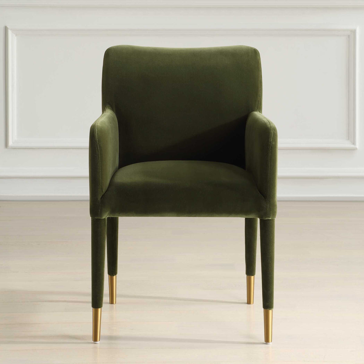 Conifer Dining Arm Chair Moss Green - Dark Green by Uttermost - View 2