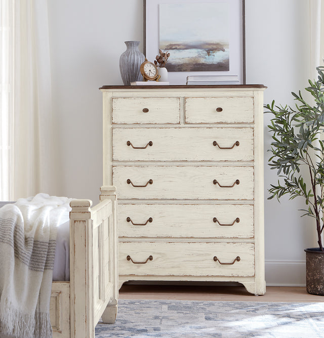 Americana 46" Six-Drawer Chest - White by Hooker Furniture - View 2