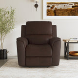 Henry Power Recliner With Power Headrest & Lumbar - Burnt Umber | Flexsteel
