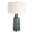 Dauphine Cracked Table Lamp Teal - Green by Uttermost - View 1